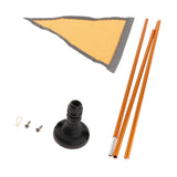 Maxbell Kayak Flag Base Kit Aluminum Alloy with Stable Base for Boats Dinghies Yacht Orange Flag