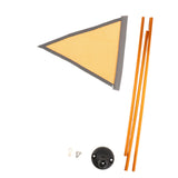 Maxbell Kayak Flag Base Kit Aluminum Alloy with Stable Base for Boats Dinghies Yacht Orange Flag