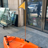 Maxbell Kayak Flag Base Kit Aluminum Alloy with Stable Base for Boats Dinghies Yacht Orange Flag