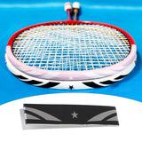 Maxbell Badminton Racket Frame Protector Sticker 9.84x6.69inch PU Racquet Guard Tape Black