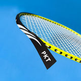 Maxbell Badminton Racket Frame Protector Sticker 9.84x6.69inch PU Racquet Guard Tape Black