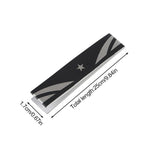 Maxbell Badminton Racket Frame Protector Sticker 9.84x6.69inch PU Racquet Guard Tape Black