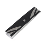 Maxbell Badminton Racket Frame Protector Sticker 9.84x6.69inch PU Racquet Guard Tape Black