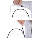 Maxbell Badminton Racket Frame Protector Sticker 9.84x6.69inch PU Racquet Guard Tape Black