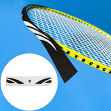 Maxbell Badminton Racket Frame Protector Sticker 9.84x6.69inch PU Racquet Guard Tape White