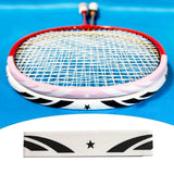 Maxbell Badminton Racket Frame Protector Sticker 9.84x6.69inch PU Racquet Guard Tape White