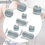 Maxbell 2 Pieces Wrist Weights Multipurpose Ankle Weights for Workout Exercise Dance blue 26cmx9cm