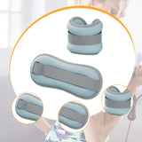 Maxbell 2 Pieces Wrist Weights Multipurpose Ankle Weights for Workout Exercise Dance blue 28cmx9cm