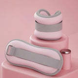 Maxbell 2 Pieces Wrist Weights Multipurpose Ankle Weights for Workout Exercise Dance Pink 23cmx8.5cm