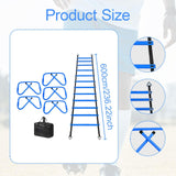 Soccer Agility Ladder Stairs Flexible with Carry Bag Workout Ladder for Kids