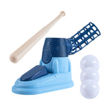Maxbell Kids Baseball Pitching Machine Toy Foot Pedal for Boy Girls blue