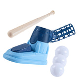 Maxbell Kids Baseball Pitching Machine Toy Foot Pedal for Boy Girls blue