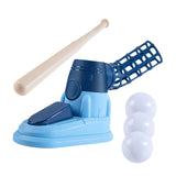 Maxbell Kids Baseball Pitching Machine Toy Foot Pedal for Boy Girls blue