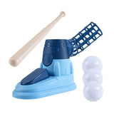 Maxbell Kids Baseball Pitching Machine Toy Foot Pedal for Boy Girls blue