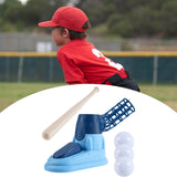 Maxbell Kids Baseball Pitching Machine Toy Foot Pedal for Boy Girls blue