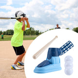 Maxbell Kids Baseball Pitching Machine Toy Foot Pedal for Boy Girls blue
