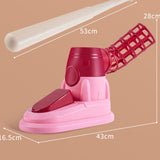 Maxbell Kids Baseball Pitching Machine Toy Foot Pedal for Boy Girls red