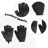 Maxbell Cycling Gloves Comfort Bike Gloves for Mountain Bikes Weightlifting Exercise L Black