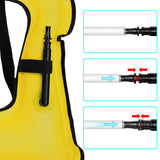 Maxbell Swim Vest Portable Inflatable Snorkel Vest for Swimming Wakeboarding Sailing