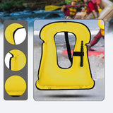 Maxbell Swim Vest Portable Inflatable Snorkel Vest for Swimming Wakeboarding Sailing