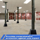 Square Pole Pad Convenient Base Padding for Gymnasium Playground Parking Lot