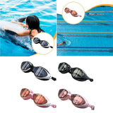 Maxbell Swim Goggles Portable Leakproof Anti Fog Comfortable for Adults Swim Glasses Black White