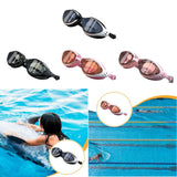 Maxbell Swim Goggles Portable Leakproof Anti Fog Comfortable for Adults Swim Glasses Black White