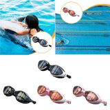 Maxbell Swim Goggles Portable Leakproof Anti Fog Comfortable for Adults Swim Glasses Black White