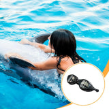 Maxbell Swim Goggles Portable Leakproof Anti Fog Comfortable for Adults Swim Glasses Black