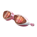 Maxbell Swim Goggles Portable Leakproof Anti Fog Comfortable for Adults Swim Glasses Pink White