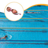 Maxbell Swim Goggles Portable Leakproof Anti Fog Comfortable for Adults Swim Glasses Pink White
