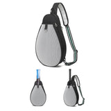 Maxbell Tennis Racket Bag with Pocket Lightweight Tennis Backpack for Practice Women Black White