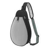 Maxbell Tennis Racket Bag with Pocket Lightweight Tennis Backpack for Practice Women Black White