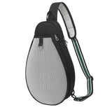 Maxbell Tennis Racket Bag with Pocket Lightweight Tennis Backpack for Practice Women Black White