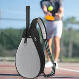 Maxbell Tennis Racket Bag with Pocket Lightweight Tennis Backpack for Practice Women Black White