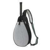 Maxbell Tennis Racket Bag with Pocket Lightweight Tennis Backpack for Practice Women Black White