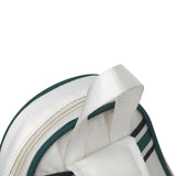 Maxbell Tennis Racket Bag with Pocket Lightweight Tennis Backpack for Practice Women Blue White