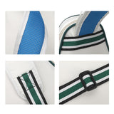 Maxbell Tennis Racket Bag with Pocket Lightweight Tennis Backpack for Practice Women Blue White