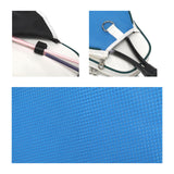 Maxbell Tennis Racket Bag with Pocket Lightweight Tennis Backpack for Practice Women Blue White