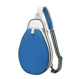 Maxbell Tennis Racket Bag with Pocket Lightweight Tennis Backpack for Practice Women Blue White