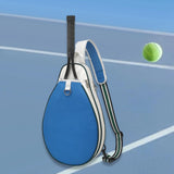 Maxbell Tennis Racket Bag with Pocket Lightweight Tennis Backpack for Practice Women Blue White