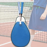 Maxbell Tennis Racket Bag with Pocket Lightweight Tennis Backpack for Practice Women Blue White