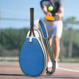 Maxbell Tennis Racket Bag with Pocket Lightweight Tennis Backpack for Practice Women Blue White