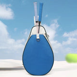 Maxbell Tennis Racket Bag with Pocket Lightweight Tennis Backpack for Practice Women Blue White