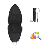 Maxbell Tennis Racket Bag with Pocket Lightweight Tennis Backpack for Practice Women White Green