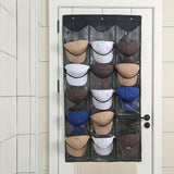 Maxbell over The Door Organizer 24 Pockets Modern for Bathroom Living Room Black
