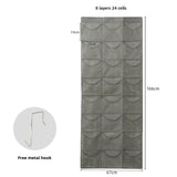 Maxbell over The Door Organizer 24 Pockets Modern for Bathroom Living Room Gray