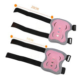 Maxbell Kids Bike Helmet Set with Elbow Pads Knee Pads for Roller Skating Skateboard Blue Pink