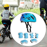 Maxbell Kids Bike Helmet Set with Elbow Pads Knee Pads for Roller Skating Skateboard Blue Purple