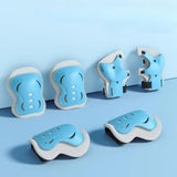 Maxbell Kids Bike Helmet Set with Elbow Pads Knee Pads for Roller Skating Skateboard Blue Purple